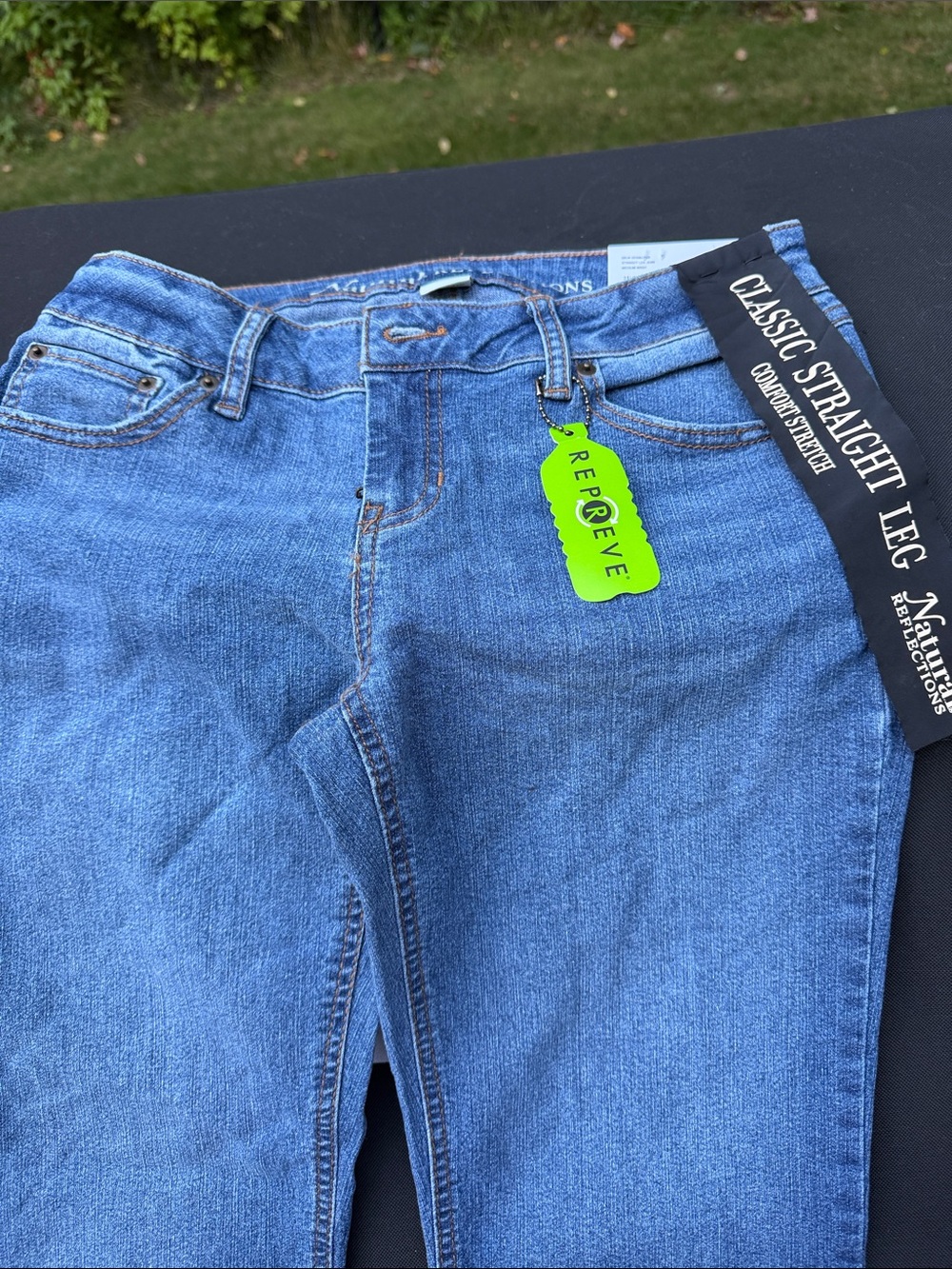 Natural Reflections Women's Classic Straight-Leg Jeans in Light Blue Denim